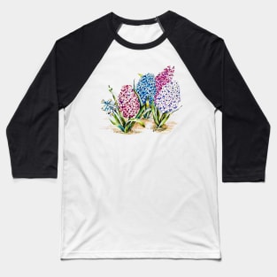 Colored Pencil of a Hyacinth Flowers Baseball T-Shirt